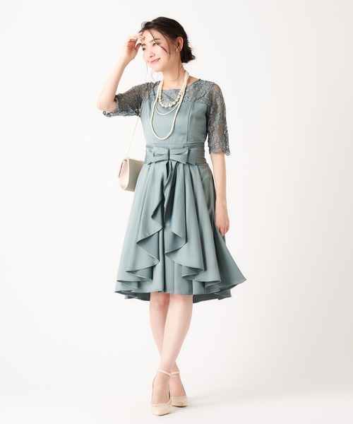 Prose Verse ラップスカート付レース半袖ワンピース 結婚式ワンピース お呼ばれ 二次会 謝恩会 成人式パーティードレス Buyee An Online Proxy Shopping Service Shop At Zozotown Bot Online