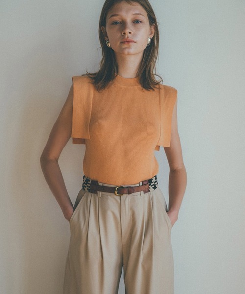 CLANE スクエアスリーブニット タンクトップ サイズ2