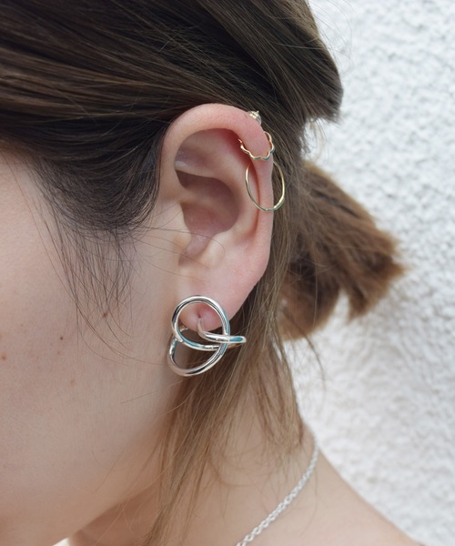 E.M. | SILVER925シルバーノットピアス/レディース/メンズ
