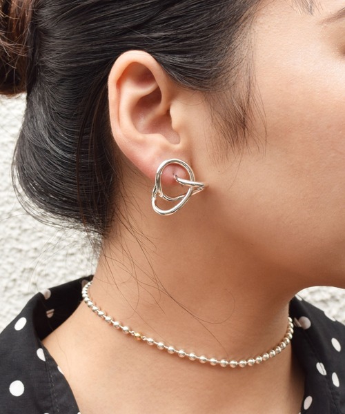 e.m. ピアス E.M. | SILVER925シルバーノットピアス/レディース/メンズ