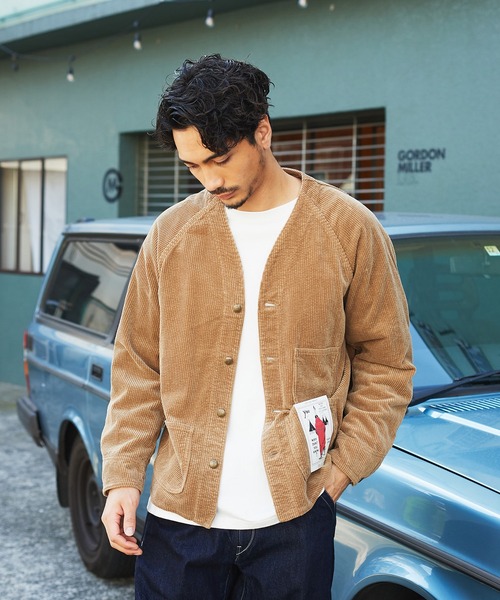 CAL O LINE エンジニアジャケット ノーカラー カバーオール Lサイズ