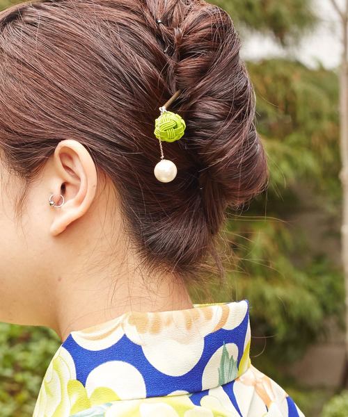カヤ カヤ 水引あわじ玉かんざし ヘアスティック Buyee An Online Proxy Shopping Service Shop At Zozotown Bot Online