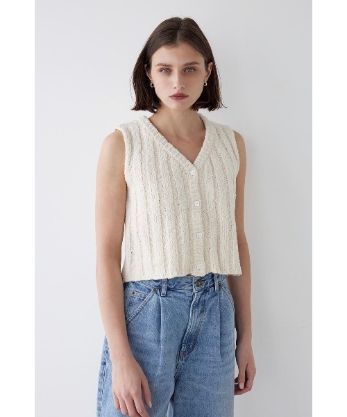 ALEXIA STAM - juemi ニットベスト ALEXIA STAM | Fancy Yarn Knit Vest /ファンシーニットベスト
