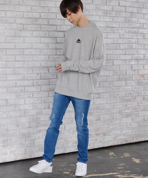 SALE，大得価】 ゆるダボ カッパ スウェット ビッグプリント ロゴ