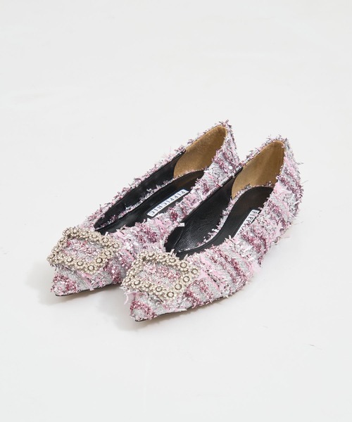 【美品】PIPPICHIC LINDA DIAMOND フラットシューズ23㎝ TOMORROWLAND｜PIPPICHIC LINDA DIAMOND フラットシューズ
