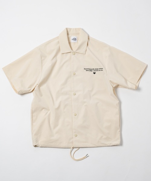 KAOYORINAKAMI | letter ripstop shirt / レターリップストップシャツ 