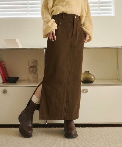 MACPHEE アフリカンプリント ギャザーマキシスカート MACPHEE スカート アフリカンプリント ギャザーマキシスカート