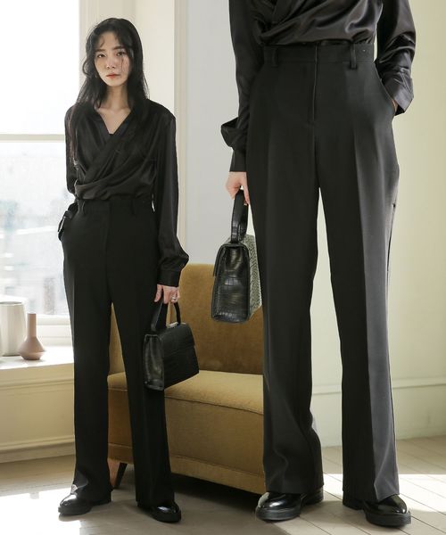 Une Mansion フルーツカラーセンタープレスハイウエストスラックス Buyee An Online Proxy Shopping Service Shop At Zozotown Bot Online