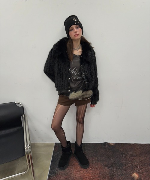 SHAGGIE | 【ViVi掲載】ファーブルゾンジャケット/ファーコート