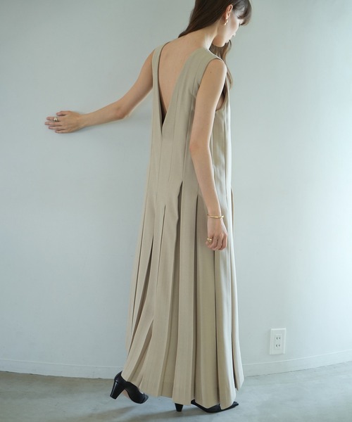 CLANE | W FACE PLEATS ONEPIECE - Buyee, an Online Proxy Shopping  