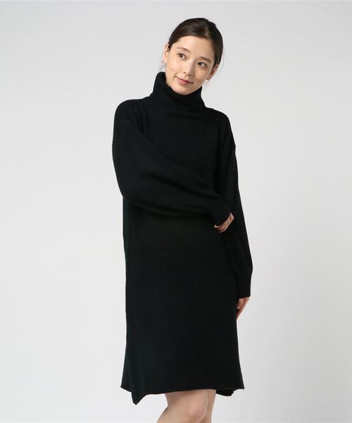 Kobe Lettuce Vネックorタートルネックボリュームスリーブロングニットワンピース レディース セーター E1749 神戸レタス Buyee An Online Proxy Shopping Service Shop At Zozotown Bot Online