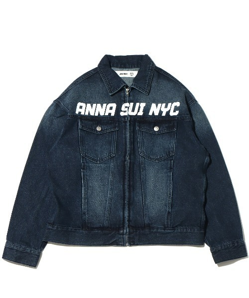ANNASUI NYC アナスイ atmos MA1 ジャケット ワッペン M ANNA SUI NYC ワッペン ボンバージャケット KHAKI 22HO-I