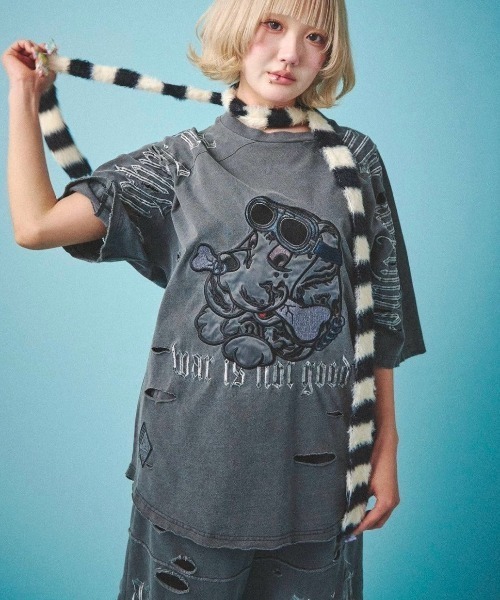 ガルフィー ツギハギゾンビパーカーワイン GALFY ツギハギゾンビロンT