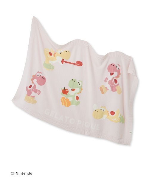 【スーパーマリオ】キノピオ＆ヨッシーブランケット gelato pique（ジェラートピケ）の「【スーパーマリオ】キノピオ