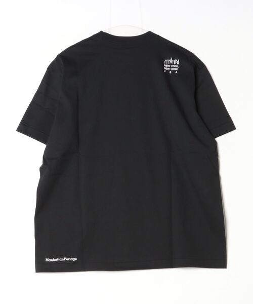 tシャツ 「MANHATTAN PORTAGE/マンハッタンポーテージ」 スカイラインワンポイントロゴ ショートスリーブTシャツ レディース メンズ Manhattan Portage tシャツ 「MANHATTAN PORTAGE/マンハッタン