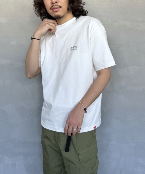 tシャツ 「MANHATTAN PORTAGE/マンハッタンポーテージ」 スカイラインロゴ ショートスリーブポケットTシャツ レディース メンズ Manhattan Portage (マンハッタンポーテージ) ショートスリーブ