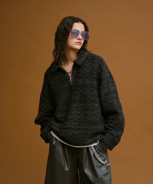 soerte Oversize jacquard drivers knit 3