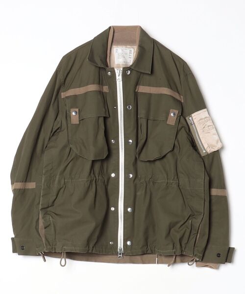 SACAI ナイロンツイル ミックス ブルゾンジャケット 【公式