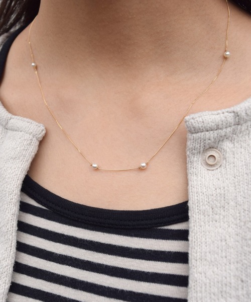 e.m. littleemblem ランダムパールネックレス e.m. littleemblem ランダムパールネックレス パールランダム