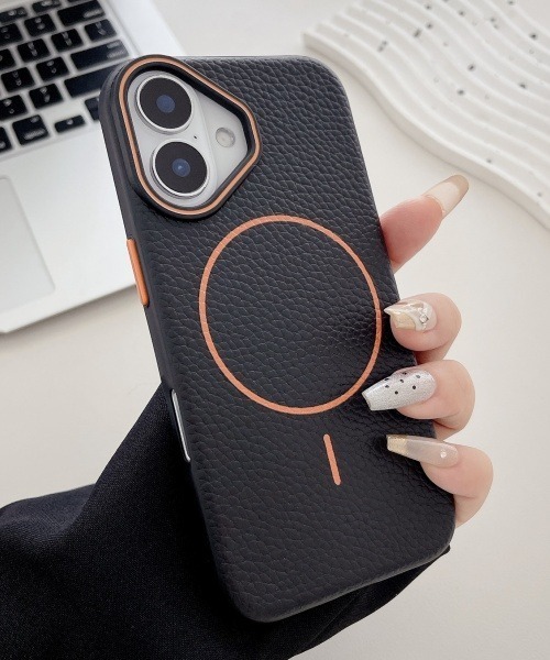 FUN & DAILY | F&D : レザーライク iPhoneケース/ iPhone14 /iPhone15