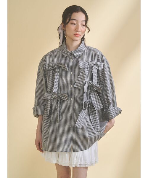MERRY JENNY | bon bon ribbon shirt - Buyee, an Online Proxy