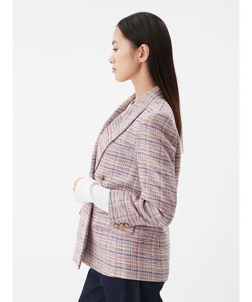 MILA OWEN | 金釦ダブルブレストツイードブレザー - Buyee, an Online