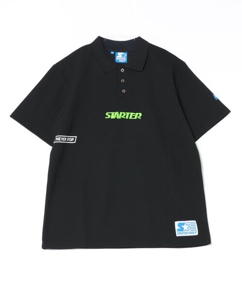 ポロシャツ ポロ STARTER/スターター  配色切替ラガーポロシャツ / ST-ST031 レディース メンズ STARTER ポロシャツ ポロ STARTER/スターター 配色切替ラガー