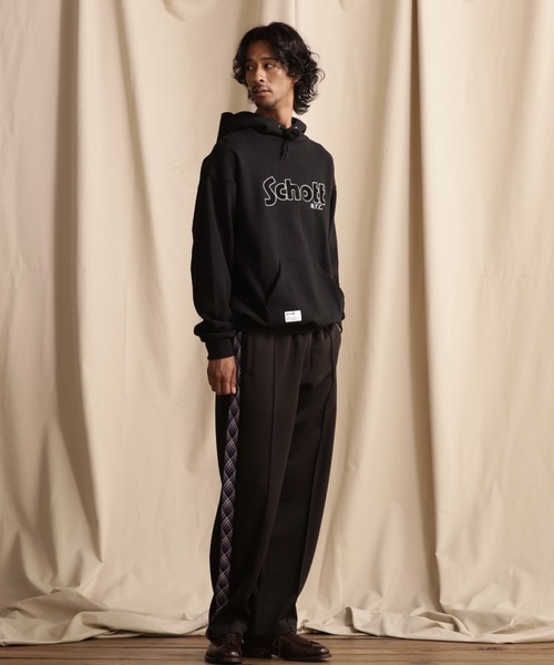 SCHOTT | Schott/ショット/HOODED SWEAT SHENEEL LOGO /シニールロゴ