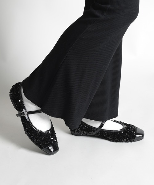 美品✨ダンスコ ストラップ 厚底 バレエシューズ レザー ブラック 38 Firsthand/レースアップバレエシューズ / 厚底｜Daytona Park