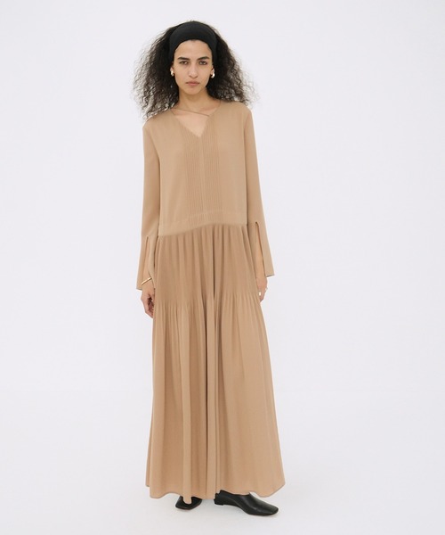 CLANE SLANT PINTUCK LOOSE ONEPIECE サイズ1 CLANE SLANT PINTUCK LOOSE ONEPIECE | FLICKA ASHIYA