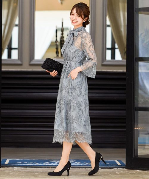 Niana 襟ボウタイレース 結婚式ワンピースドレス Buyee An Online Proxy Shopping Service Shop At Zozotown Bot Online