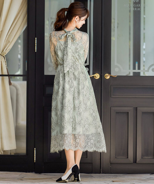 Niana 襟ボウタイレース 結婚式ワンピースドレス Buyee An Online Proxy Shopping Service Shop At Zozotown Bot Online
