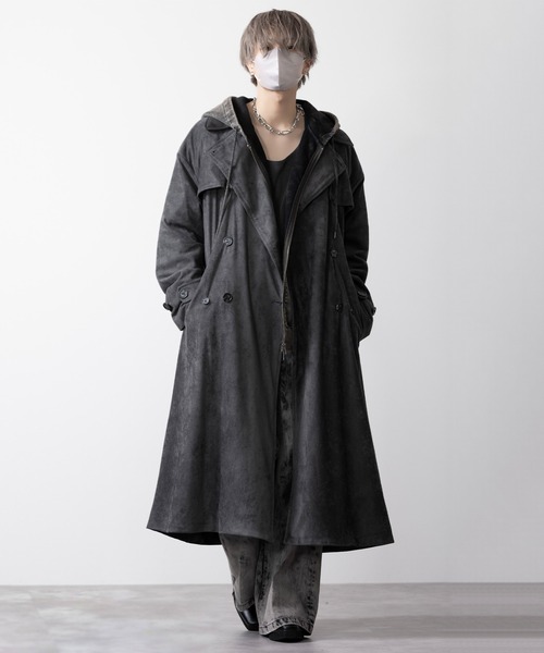 CLEL ダブルテックフェード トレンチコート CLEL】Double Tech Fade Trench Coat/ダブルテックフェード トレンチ