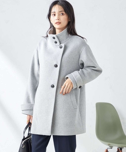 A.V.V | スタンドカラーミディコート - Buyee, an Online Proxy