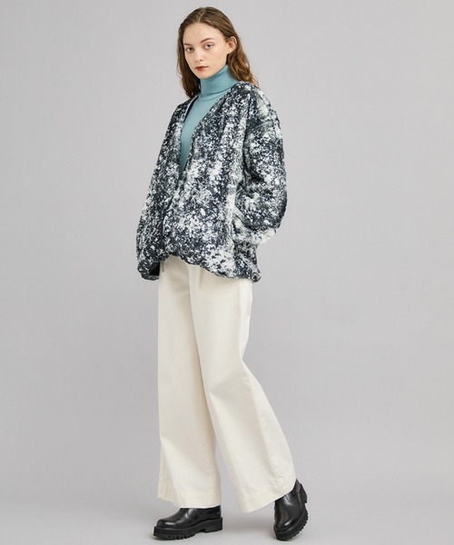 08sircus STUDIOUS別注 ペインティングシープ ボア ジャケット 08SIRCUS | 【08sircus/ゼロハチサーカス】《STUDIOUS別注》ペイン