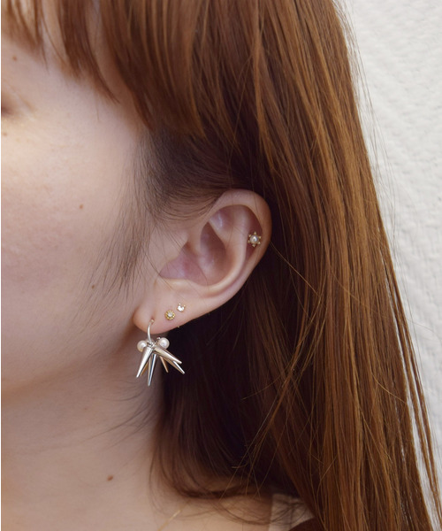 e.m. フープパールピアス パールミニフープピアス（ピアス（片耳用））｜e.m.（イーエム