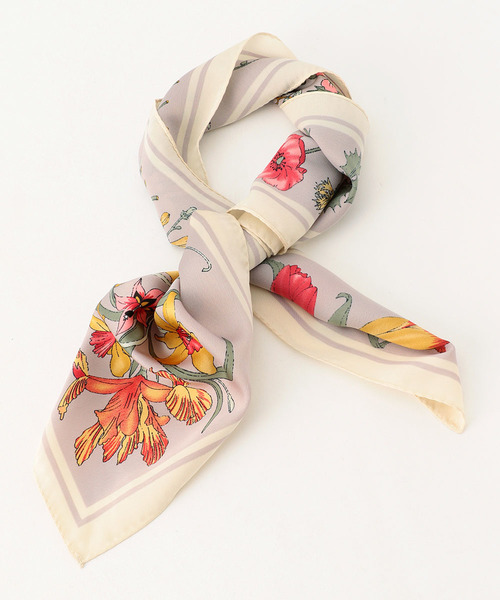 Katharine Ross Katharine Ross 花柄 ボーダー柄ミニスカーフ Web限定 Buyee An Online Proxy Shopping Service Shop At Zozotown Bot Online