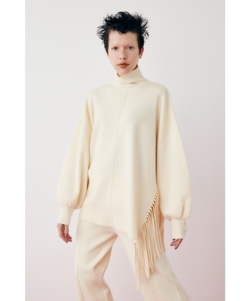 トップス ethnic fringe knit ethnic fringe knit