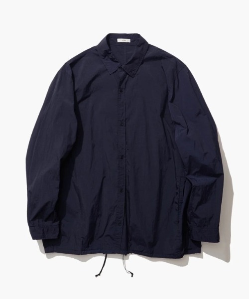 ジャケット・アウター ATON HAND DYED NYLON SHIRT JACKET ATON HAND DYED NYLON SHIRTS JACKET(4 075 NAVY): アウター｜URBAN