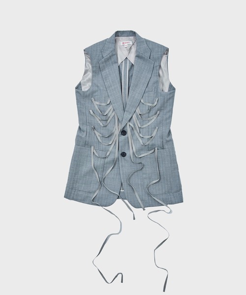 MASU | 【MASU/エムエーエスユー】BONE TAILORED VEST - Buyee, an 