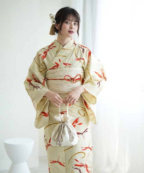 UTATANE | 選べる浴衣3点セット 綿麻 古典レトロ - Buyee, an