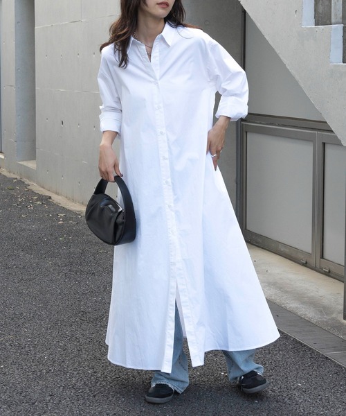 SETUP7 | 【SETUP7】Long Shirt One-piece ロングシャツワンピース