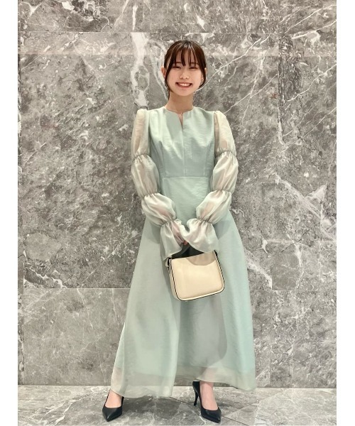 LOULOU WILLOUGHBY | 【LOULOU WILLOUGHBY】ギャザーシフォンスリーブ  