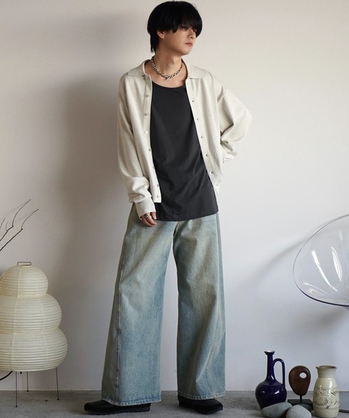 WYM LIDNM | CURVED FLARE BAGGY DENIM - Buyee 通販購入サポート