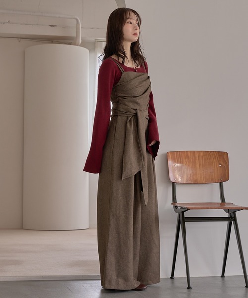 MIDEAL | drape design combinaison / ドレープデザインコンビネゾン