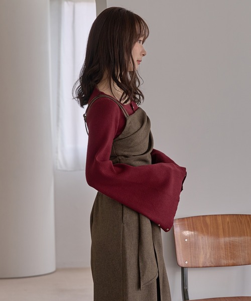 MIDEAL | drape design combinaison / ドレープデザインコンビネゾン