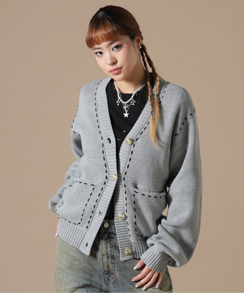 DANKE SCHON | DankeSchon/ダンケシェーン/WOMEN STITCH KNIT CARDIGAN