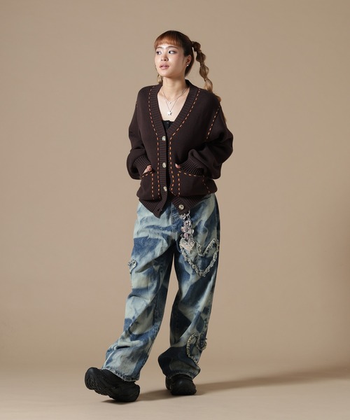DANKE SCHON | DankeSchon/ダンケシェーン/WOMEN STITCH KNIT CARDIGAN