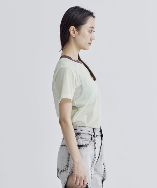 OVERNEATH メッシュ Tシャツ　Mサイズ 別注】OVERNEATH × SUPER A MARKET メッシュTシャツ