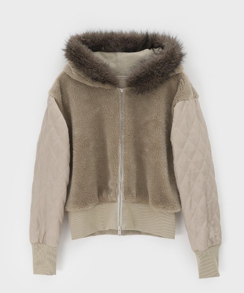 BLACKUP | [MADE] エクシブファーフードジップアップ - Buyee, an